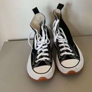 Converse, run star hike, platform, black unisex, high top shoe